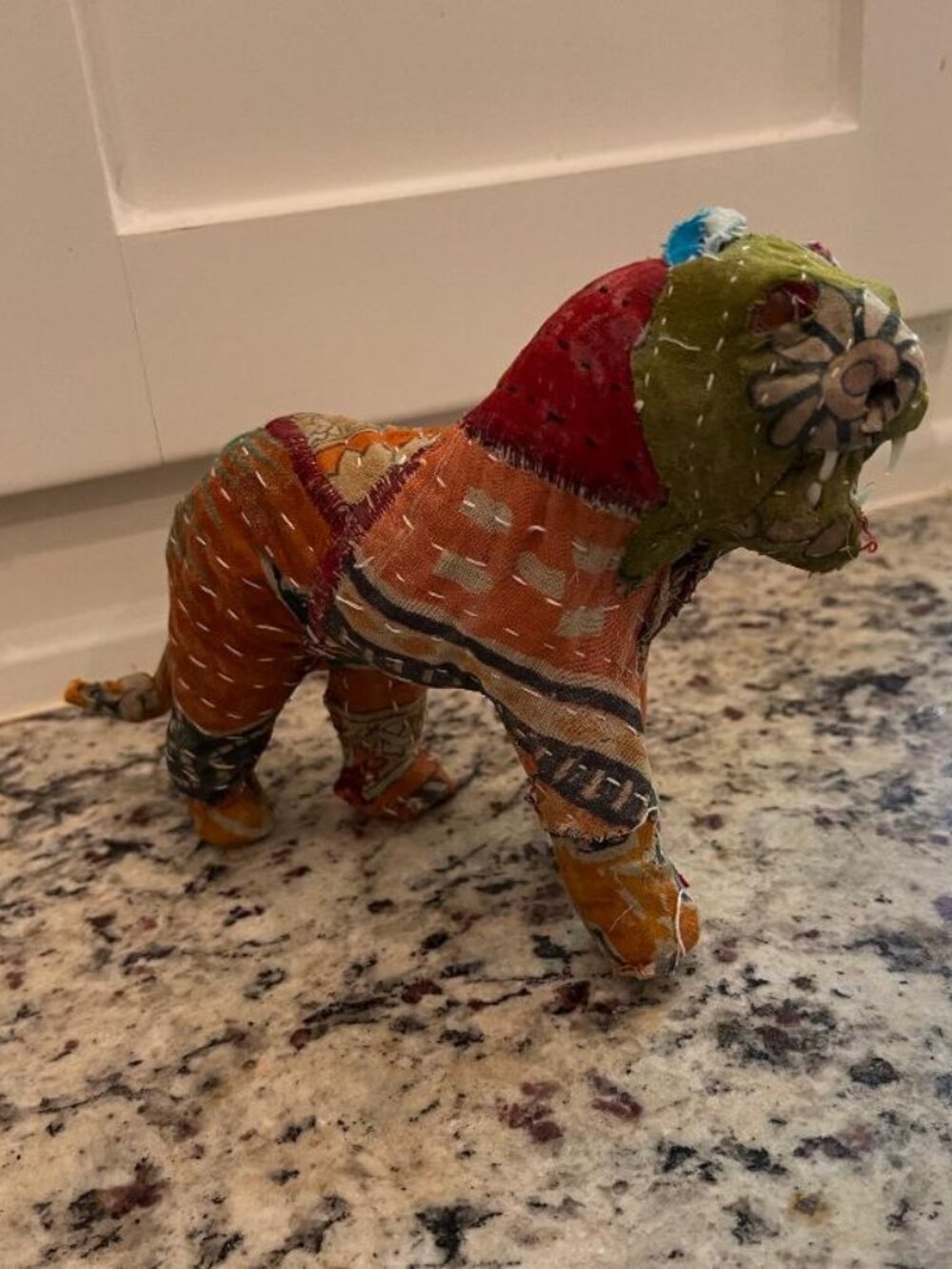 Tiger Covered in Sari Cloth
